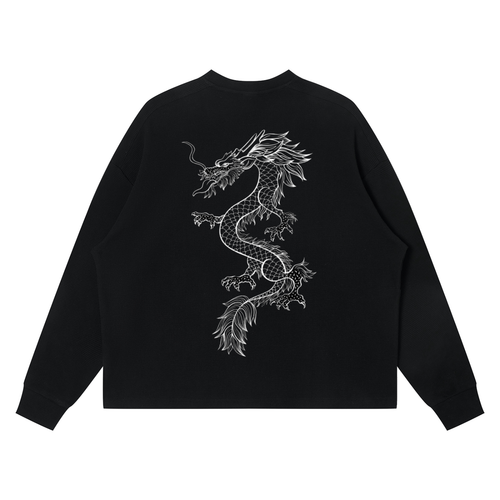 Unisex Waffle Boxy Long Sleeve T-Shirt