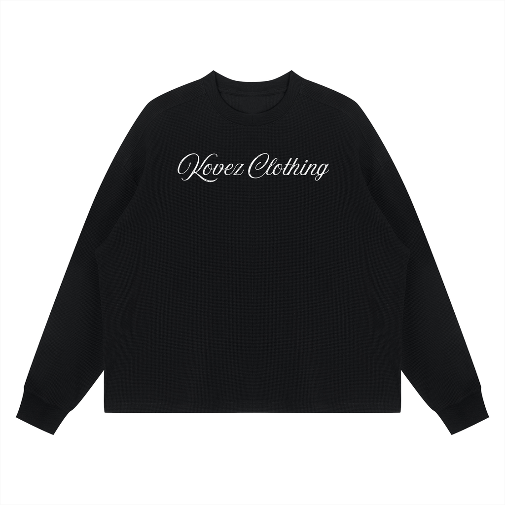 Unisex Waffle Boxy Long Sleeve T-Shirt